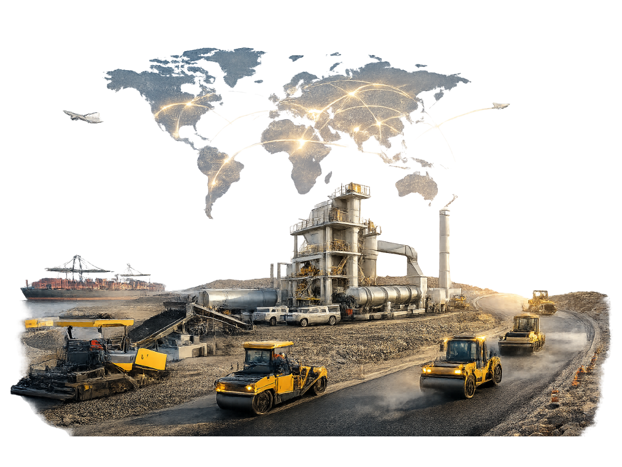 Your Global <span>Partner for Road</span> Construction Equipment